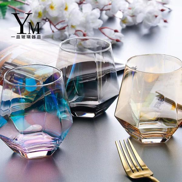 home glass juice milk cup creative crystal diamond gold rimmed six-pronged colorful wine glasses
home glass juice milk cup creative crystal diamond gold rimmed six-pronged colorful wine glasses