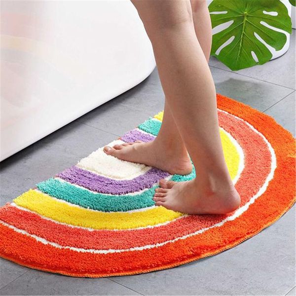 bath mats bathroom mat cartoon rainbow semicircle carpet floor door absorbent non-slip rug salle de bain
bath mats bathroom mat cartoon rainbow semicircle carpet floor door absorbent non-slip rug salle de bain