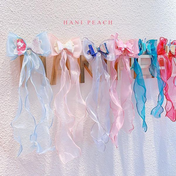sweet girl hair accessories fairy long ribbon big bow clip girls gifts hairpin, Slivery;white
sweet girl hair accessories fairy long ribbon big bow clip girls gifts hairpin, Slivery;white