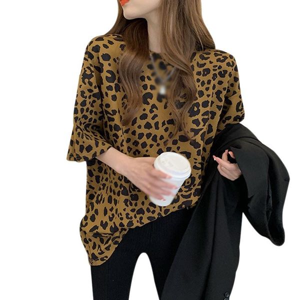 leopard print t shirts women loose short sleeve vintage mujer 2021 harajuku o-neck casual femme t-shirts arrivals women's t-shirt, White
leopard print t shirts women loose short sleeve vintage mujer 2021 harajuku o-neck casual femme t-shirts arrivals women's t-shirt, White