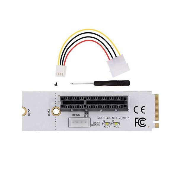m.2 key m to pci-e 1x 4x adapter card ngff signal nvme with light 4 pin power cord computer cables & connectors
m.2 key m to pci-e 1x 4x adapter card ngff signal nvme with light 4 pin power cord computer cables & connectors