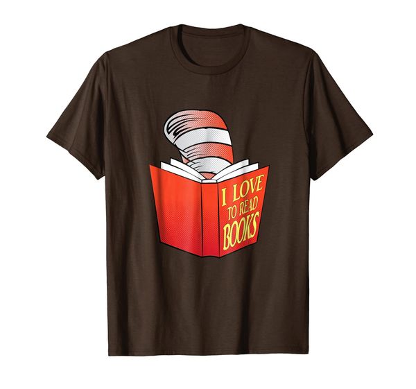 i love to read books t-shirt, White;black