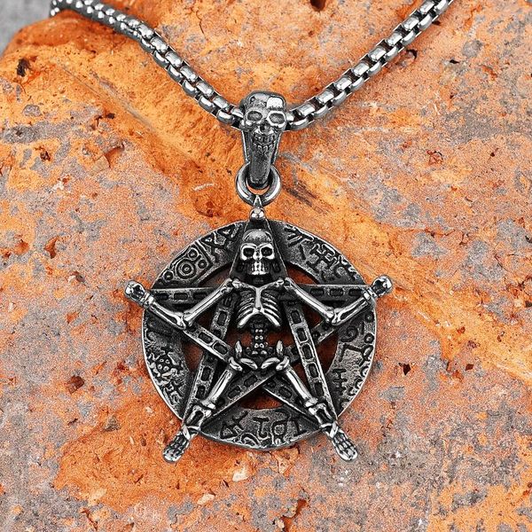 chains resurrection ceremony skull stainless steel men necklace pendant chain punk for boyfriend male jewelry creativity gift wholesale, Silver
chains resurrection ceremony skull stainless steel men necklace pendant chain punk for boyfriend male jewelry creativity gift wholesale, Silver