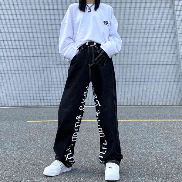 women's jeans high street fashion waist pants female ins design sense niche sweet and cool printed jeans casual trend 3dou, Blue
women's jeans high street fashion waist pants female ins design sense niche sweet and cool printed jeans casual trend 3dou, Blue