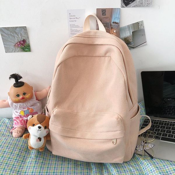 backpack female solid color canvas men cute simple women's school backpacks harajuku college shoulder travel bag ladies fashion
backpack female solid color canvas men cute simple women's school backpacks harajuku college shoulder travel bag ladies fashion