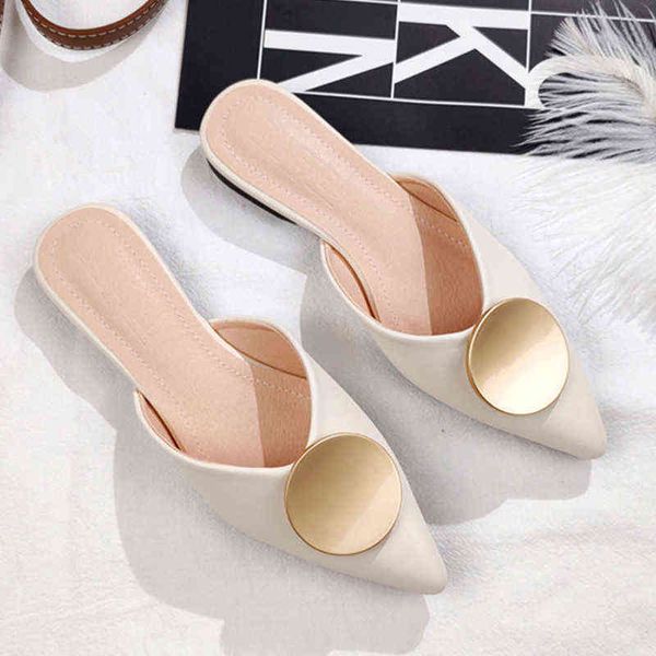 slippers women slippers pointed flats fashion buckle design elegant solid color mules outdoor sandals large size 42 women shoes 220307, Black
slippers women slippers pointed flats fashion buckle design elegant solid color mules outdoor sandals large size 42 women shoes 220307, Black