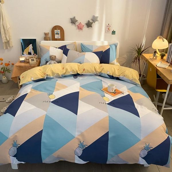 bedding sets blue triangle pattern pineapple embroidery printing duvet cover set 4pcs warm style bed sheet washable 100% pure cotton
bedding sets blue triangle pattern pineapple embroidery printing duvet cover set 4pcs warm style bed sheet washable 100% pure cotton