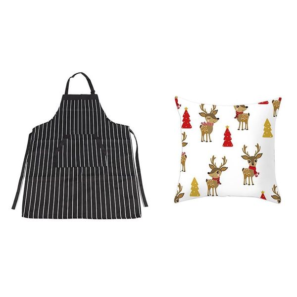 aprons adjustable black stripe bib apron with 2 pockets cook tool (black) christmas santa claus print pillow case
aprons adjustable black stripe bib apron with 2 pockets cook tool (black) christmas santa claus print pillow case