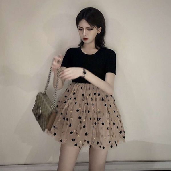 casual dresses dress gege family summer short sleeve t-shirt splicing round neck elastic cotton mesh star puffy pleated skirt waist l6ex, Black;gray
casual dresses dress gege family summer short sleeve t-shirt splicing round neck elastic cotton mesh star puffy pleated skirt waist l6ex, Black;gray