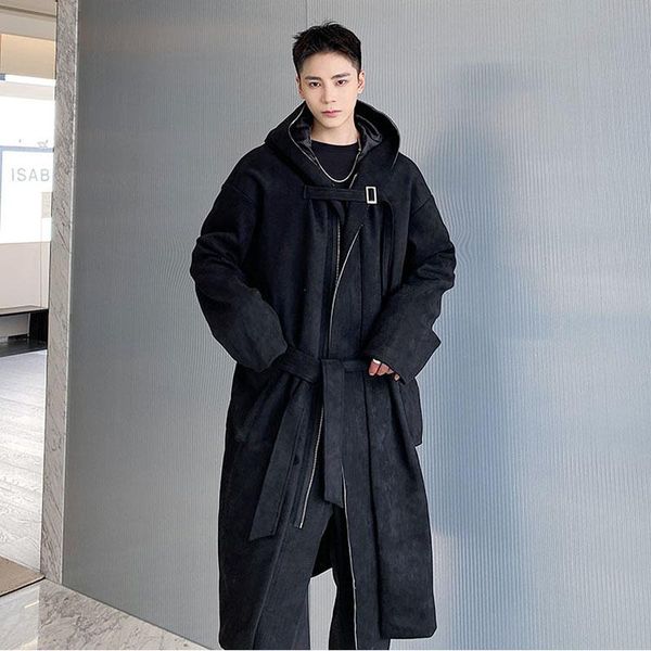 men's trench coats autumn winter men suede long hooded coat windbreaker japanese streetwear fashion loose black trenchcoat jacket overc, Tan;black
men's trench coats autumn winter men suede long hooded coat windbreaker japanese streetwear fashion loose black trenchcoat jacket overc, Tan;black
