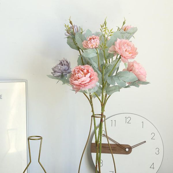 10pcs/lot simulation 3 heads peony silk flower home decoration wedding flowers wall backdrop garden fence fake branch decorative & wreaths
10pcs/lot simulation 3 heads peony silk flower home decoration wedding flowers wall backdrop garden fence fake branch decorative & wreaths