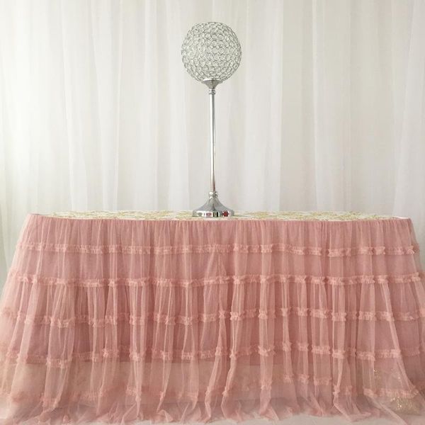 2ml x75cm h blush pink pleating multi layers tulle table skirt stage wedding birthday party decoration
2ml x75cm h blush pink pleating multi layers tulle table skirt stage wedding birthday party decoration