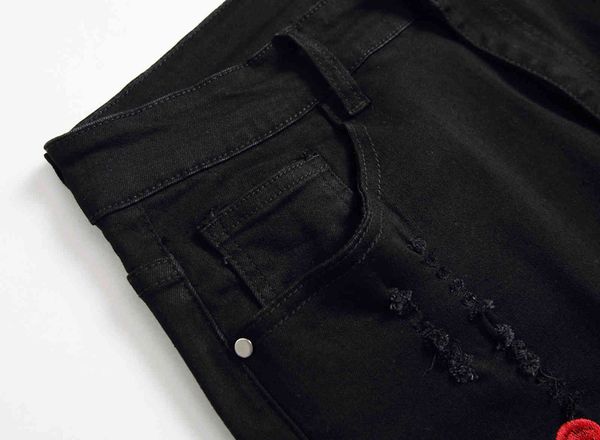 men's jeans skinny s black cool ripped embroidery stretch slim fit denim biker hip hop streetwear 1855-1# hc3n, Blue
men's jeans skinny s black cool ripped embroidery stretch slim fit denim biker hip hop streetwear 1855-1# hc3n, Blue