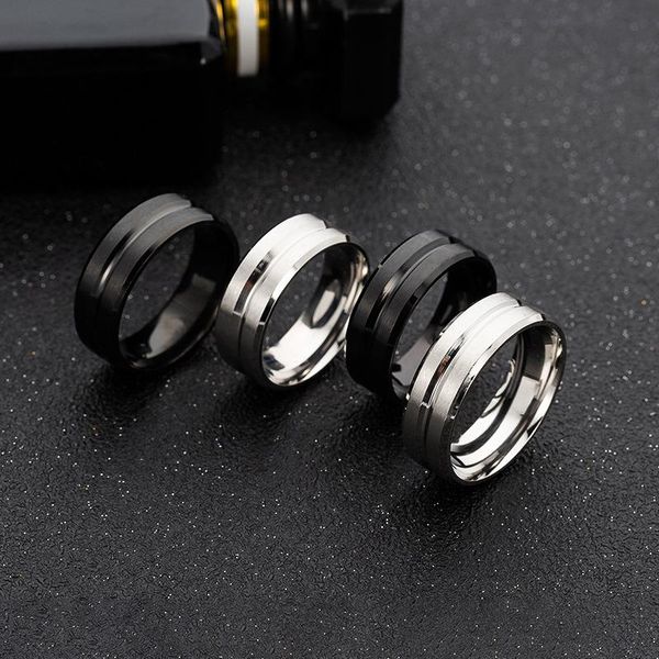 wedding rings men's ring basic black pure 8mm stainless steel matte brushed ring, christmas gift, Slivery;golden
wedding rings men's ring basic black pure 8mm stainless steel matte brushed ring, christmas gift, Slivery;golden
