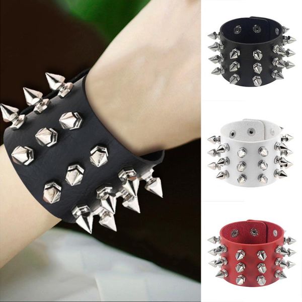 charm bracelets punk gothic rock cuspidal spikes rivet cone stud wide leather wristbands cross bangle fashion jewelry, Golden;silver
charm bracelets punk gothic rock cuspidal spikes rivet cone stud wide leather wristbands cross bangle fashion jewelry, Golden;silver