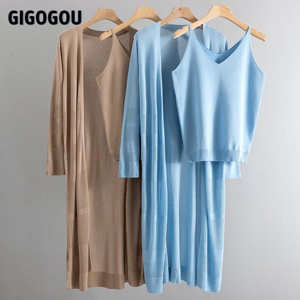 gigogou women hollow out sunscreen cardigan sweater spring summer solid open blouse + tank 2 pcs tracksuits sweater set, Black
gigogou women hollow out sunscreen cardigan sweater spring summer solid open blouse + tank 2 pcs tracksuits sweater set, Black