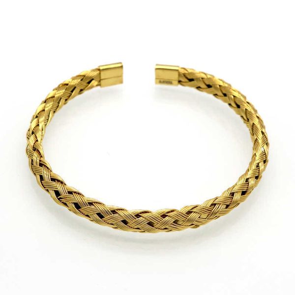 jewelry twist braid steel wire open bracelet four colors into simple versatile accessories, Golden;silver
jewelry twist braid steel wire open bracelet four colors into simple versatile accessories, Golden;silver