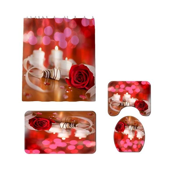 bath accessory set 4 pcs polyester shower curtain mat toilet cover rug bathroom decor
bath accessory set 4 pcs polyester shower curtain mat toilet cover rug bathroom decor