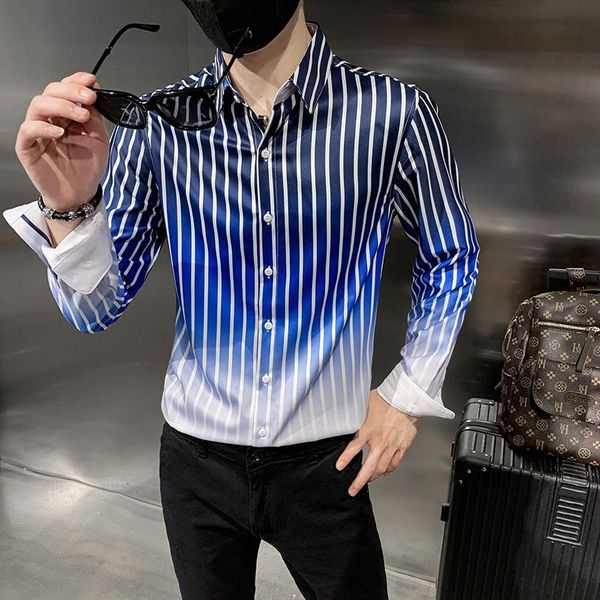 men's casual shirts fashion hawaiian slim fit black white striped mens vintage print long sleeve shirt men camisas de hombre, White;black
men's casual shirts fashion hawaiian slim fit black white striped mens vintage print long sleeve shirt men camisas de hombre, White;black