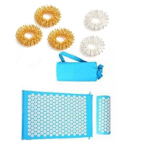 yoga mats 77hc acupressure cushion mat pillow lotus massager set with finger rings for full body legs back neck trigger point therapy
yoga mats 77hc acupressure cushion mat pillow lotus massager set with finger rings for full body legs back neck trigger point therapy