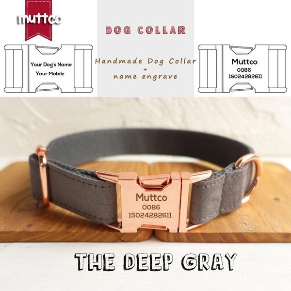 dog collars & leashes muttco engraved collar retailing handmade the deep gray poly satin and nylon grey 5 sizes udc025m
dog collars & leashes muttco engraved collar retailing handmade the deep gray poly satin and nylon grey 5 sizes udc025m