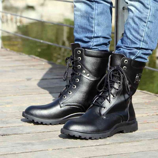 boots men original super cool leather spring / winter lace up ankle solid work shoes d8z8, Black
boots men original super cool leather spring / winter lace up ankle solid work shoes d8z8, Black