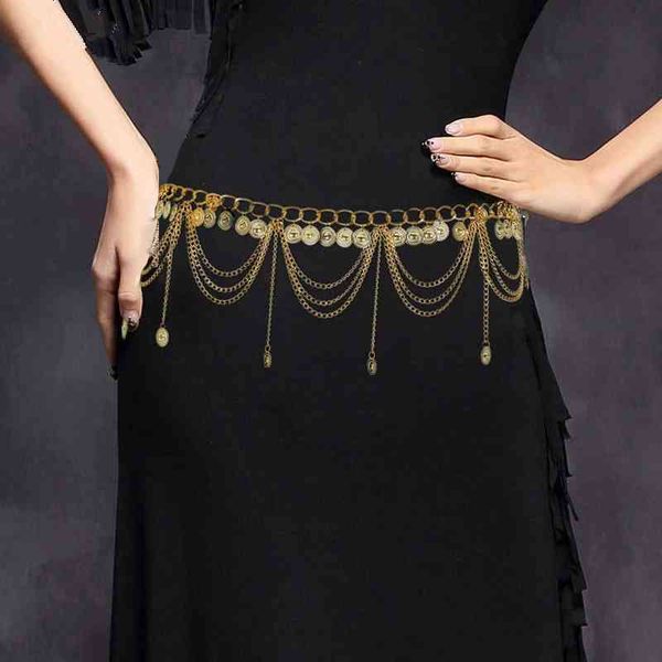 retro women dance accessories waist belly jewelry body with chain swags tribal gold coins belt, Silver
retro women dance accessories waist belly jewelry body with chain swags tribal gold coins belt, Silver