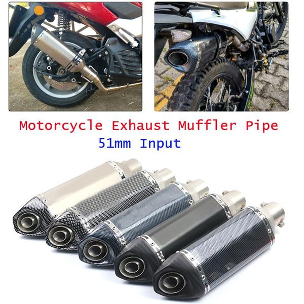 motorcycle exhaust system tail muffler baffler pipe slip on 51mm header stainless steel with db killer
motorcycle exhaust system tail muffler baffler pipe slip on 51mm header stainless steel with db killer