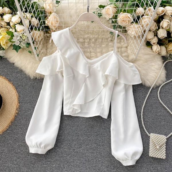 women's blouses & shirts fitaylor arriva female casual ruffles puff sleeve office lady clothingl women irregular hollow out strapless s, White
women's blouses & shirts fitaylor arriva female casual ruffles puff sleeve office lady clothingl women irregular hollow out strapless s, White