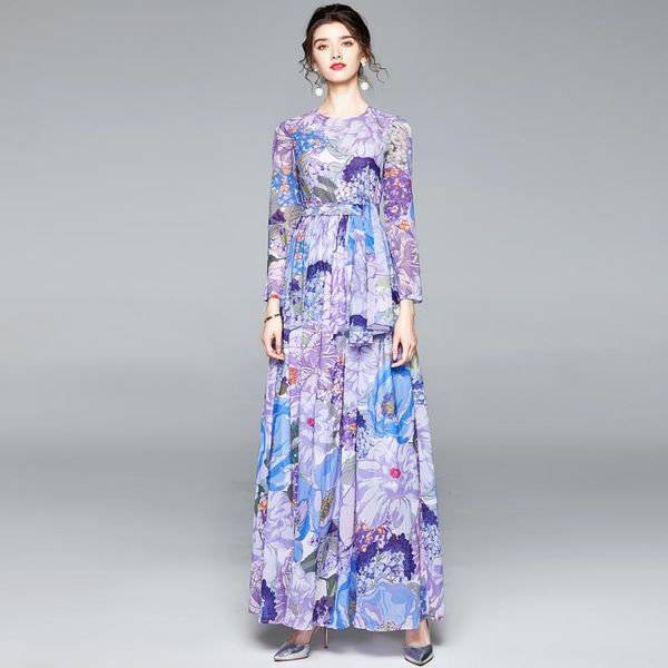 casual dresses runway design chiffon dress 2021 autumn women loose long sleeve o-neck blue flower print bohemian holiday maxi vesitdos, Black;gray
casual dresses runway design chiffon dress 2021 autumn women loose long sleeve o-neck blue flower print bohemian holiday maxi vesitdos, Black;gray