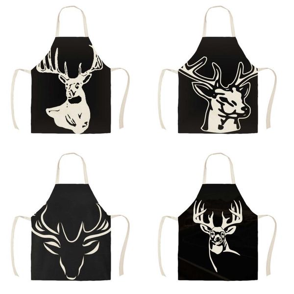 aprons cool black elk children's kitchen linen printing household cleaning cooking antifouling apron
aprons cool black elk children's kitchen linen printing household cleaning cooking antifouling apron