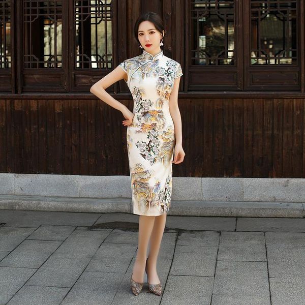 ethnic clothing vestidos improved double classic chinese dress print oriental qipao women traditional short vintage cheongsam oversize, Red
ethnic clothing vestidos improved double classic chinese dress print oriental qipao women traditional short vintage cheongsam oversize, Red