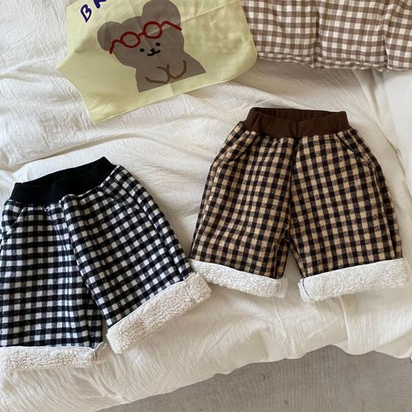 trousers 2021 winter korean style children plaid lamb velvet pants thicken warm toddlers kids knee length, Blue
trousers 2021 winter korean style children plaid lamb velvet pants thicken warm toddlers kids knee length, Blue
