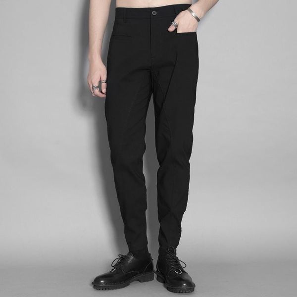 british personality splicing in spring and summer nine-point trousers slim feet stretch pants men's trend casual blac men's, Black
british personality splicing in spring and summer nine-point trousers slim feet stretch pants men's trend casual blac men's, Black