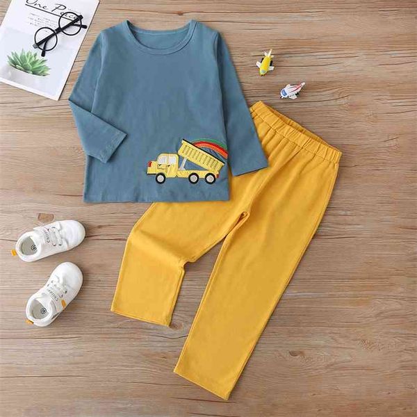 winter children sets casual long sleeve o neck print car t-shirt yellow solid trousers cute 2pcs boys clothes 2-6t 210629, White
winter children sets casual long sleeve o neck print car t-shirt yellow solid trousers cute 2pcs boys clothes 2-6t 210629, White