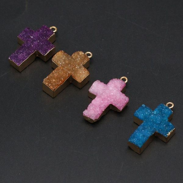 charms 2021 natural stone agate crystal bud cross gold plated multicolor pendant craft makingdiy necklace earring charm jewelry gift, Bronze;silver
charms 2021 natural stone agate crystal bud cross gold plated multicolor pendant craft makingdiy necklace earring charm jewelry gift, Bronze;silver