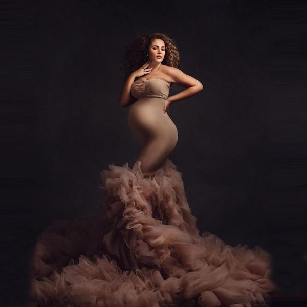 casual dresses 2022 brown mermaid maternity for pography strapless ruffled tulle pregnancy gowns custom made po shoot dress, Black;gray
casual dresses 2022 brown mermaid maternity for pography strapless ruffled tulle pregnancy gowns custom made po shoot dress, Black;gray