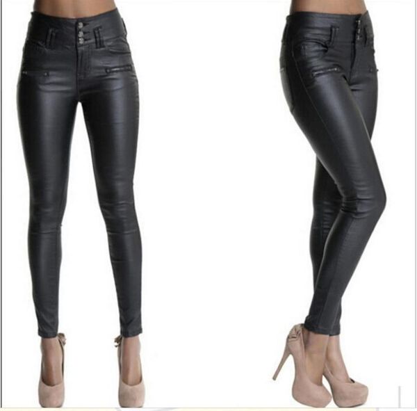 women's pants & capris hirigin plus size fashion women solid color leggings with pockets black high waist close-fitting leather for lad, Black;white
women's pants & capris hirigin plus size fashion women solid color leggings with pockets black high waist close-fitting leather for lad, Black;white
