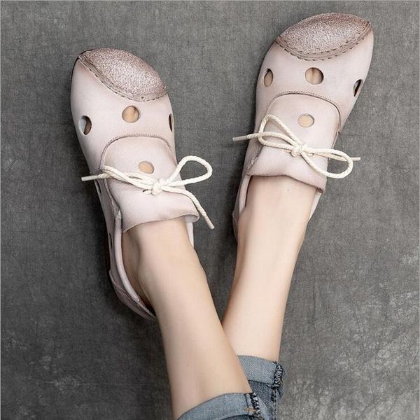 vintage hand-sewn head layer cowhide hollow-out hole sandals casual summer women's shoes driving leather, Black
vintage hand-sewn head layer cowhide hollow-out hole sandals casual summer women's shoes driving leather, Black