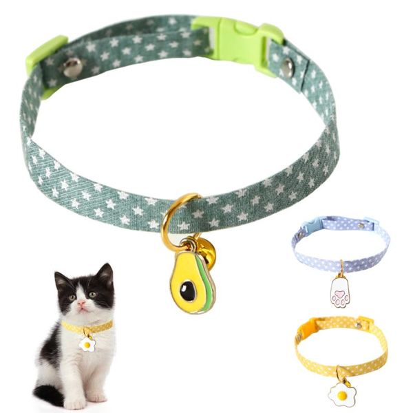 cat collars & leads collar breakaway with bell and avocado pendant stars printing fruit design adjustable safety kitty kitten puppy
cat collars & leads collar breakaway with bell and avocado pendant stars printing fruit design adjustable safety kitty kitten puppy