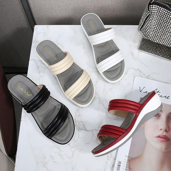 plus size 36-43 double band slippers women sandalias flip flops summer beach shoes woman rome round toe wedges slides mujer 2021, Black
plus size 36-43 double band slippers women sandalias flip flops summer beach shoes woman rome round toe wedges slides mujer 2021, Black