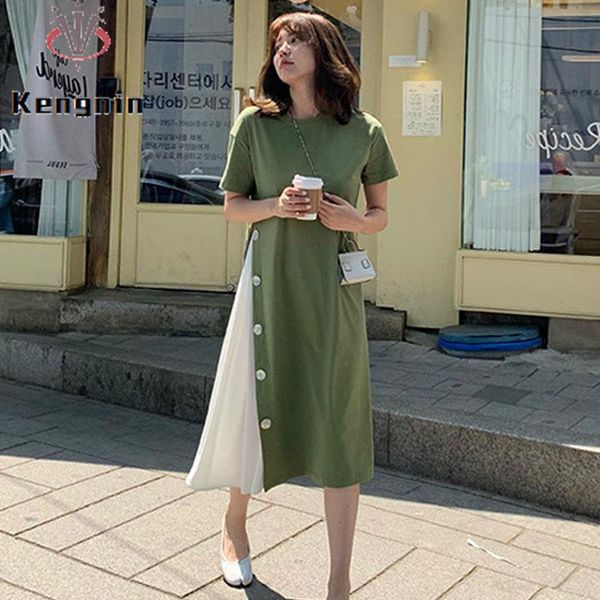 casual dresses plus size 4xl women dress 2021 summer harajuku ladies vestidos patchwork female loose green black robe ke1038, Black;gray
casual dresses plus size 4xl women dress 2021 summer harajuku ladies vestidos patchwork female loose green black robe ke1038, Black;gray