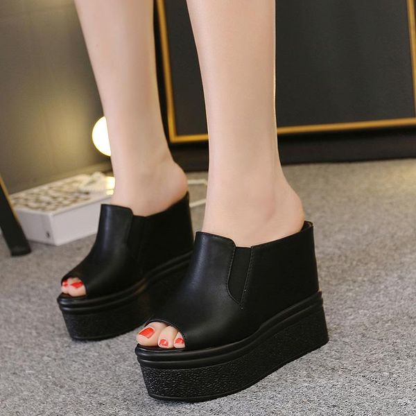 13cm wedges heels platform shoes for women summer slipper woman beach sandals slippers mule sandal 2021 shoe, Black
13cm wedges heels platform shoes for women summer slipper woman beach sandals slippers mule sandal 2021 shoe, Black