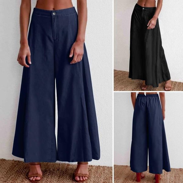 women's pants & capris celmia plus size vintage wide leg women high waist fashion trousers casual loose long palazzo elegant work denim, Black;white
women's pants & capris celmia plus size vintage wide leg women high waist fashion trousers casual loose long palazzo elegant work denim, Black;white