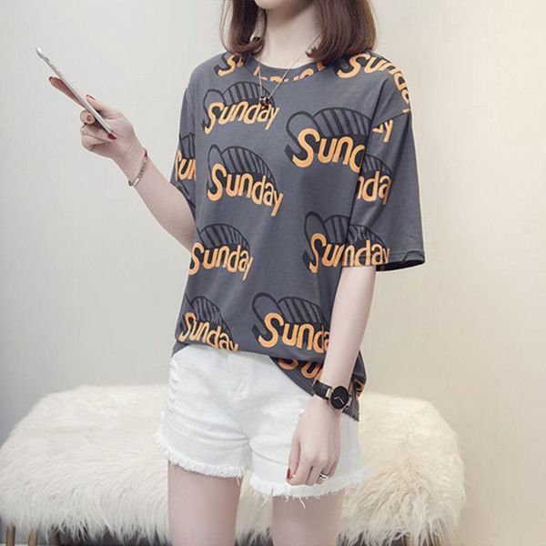 women's t-shirt cotton 2021 summer fashion round neck loose size slim short sleeve for women, White
women's t-shirt cotton 2021 summer fashion round neck loose size slim short sleeve for women, White