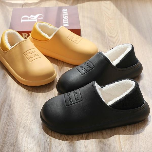men slippers indoor leather winter waterproof warm home fur women slipper male couple platform shoes fluffy unisex, Black
men slippers indoor leather winter waterproof warm home fur women slipper male couple platform shoes fluffy unisex, Black