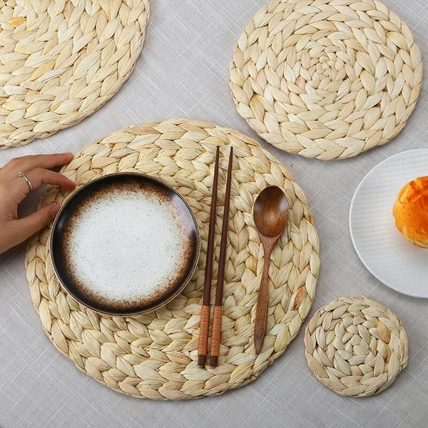 mats & pads 2pcs table round placemats woven for dining water hyacinth placemat heat-resistant non-slip handmade
mats & pads 2pcs table round placemats woven for dining water hyacinth placemat heat-resistant non-slip handmade