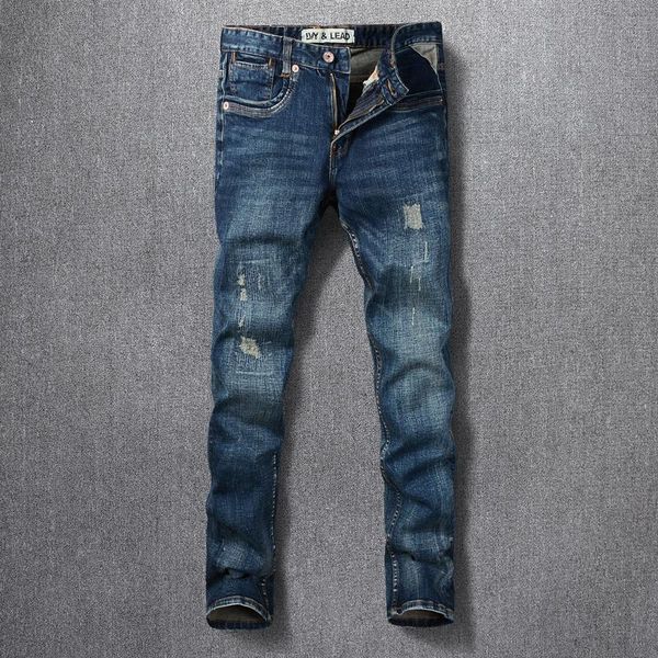italian style fashion men jeans retro blue slim fit ripped denim pants vintage designer hip hop cotton trousers men's
italian style fashion men jeans retro blue slim fit ripped denim pants vintage designer hip hop cotton trousers men's