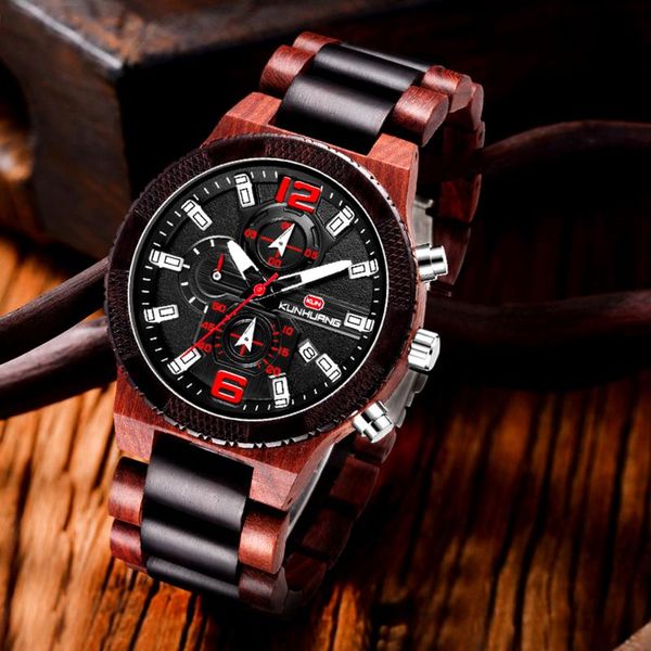 wristwatches wooden men watch luxury fashion wood chronograph military quartz business luminous calendar date watches mens, Slivery;brown
wristwatches wooden men watch luxury fashion wood chronograph military quartz business luminous calendar date watches mens, Slivery;brown