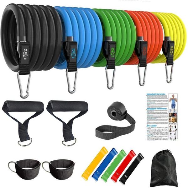 16pcs fitness latex resistance band suit equipment exercise belt drawstring pectoral muscle elastic rubber bands
16pcs fitness latex resistance band suit equipment exercise belt drawstring pectoral muscle elastic rubber bands